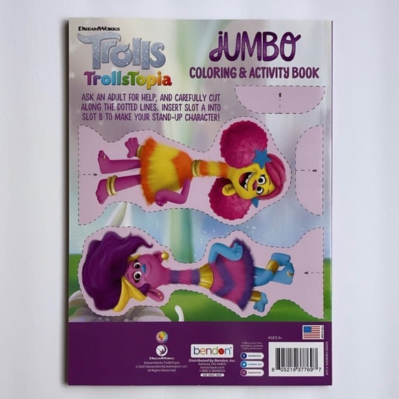 Trolls Trollstopia coloring and activity book - Picture 2 of 12